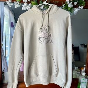 Kawaii girl Japanese characters - Custom Made Hoodie